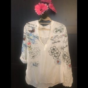 Desigual long sleeve blouse